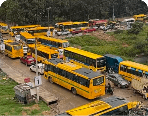 School bus traffic